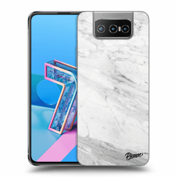 Hülle für Asus Zenfone 7 ZS670KS - White marble