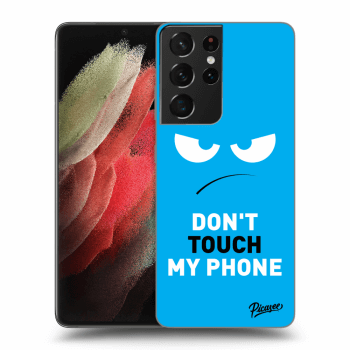 Hülle für Samsung Galaxy S21 Ultra 5G G998B - Angry Eyes - Blue