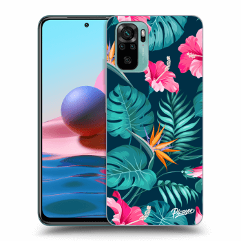 Hülle für Xiaomi Redmi Note 10 - Pink Monstera