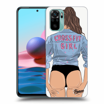 Picasee Xiaomi Redmi Note 10 Hülle - Transparentes Silikon - Crossfit girl - nickynellow