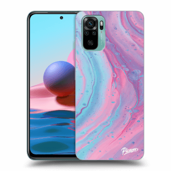 Hülle für Xiaomi Redmi Note 10 - Pink liquid