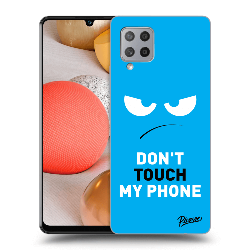 Picasee ULTIMATE CASE für Samsung Galaxy A42 A426B - Angry Eyes - Blue