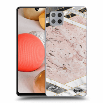 Hülle für Samsung Galaxy A42 A426B - Pink geometry