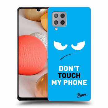 Hülle für Samsung Galaxy A42 A426B - Angry Eyes - Blue