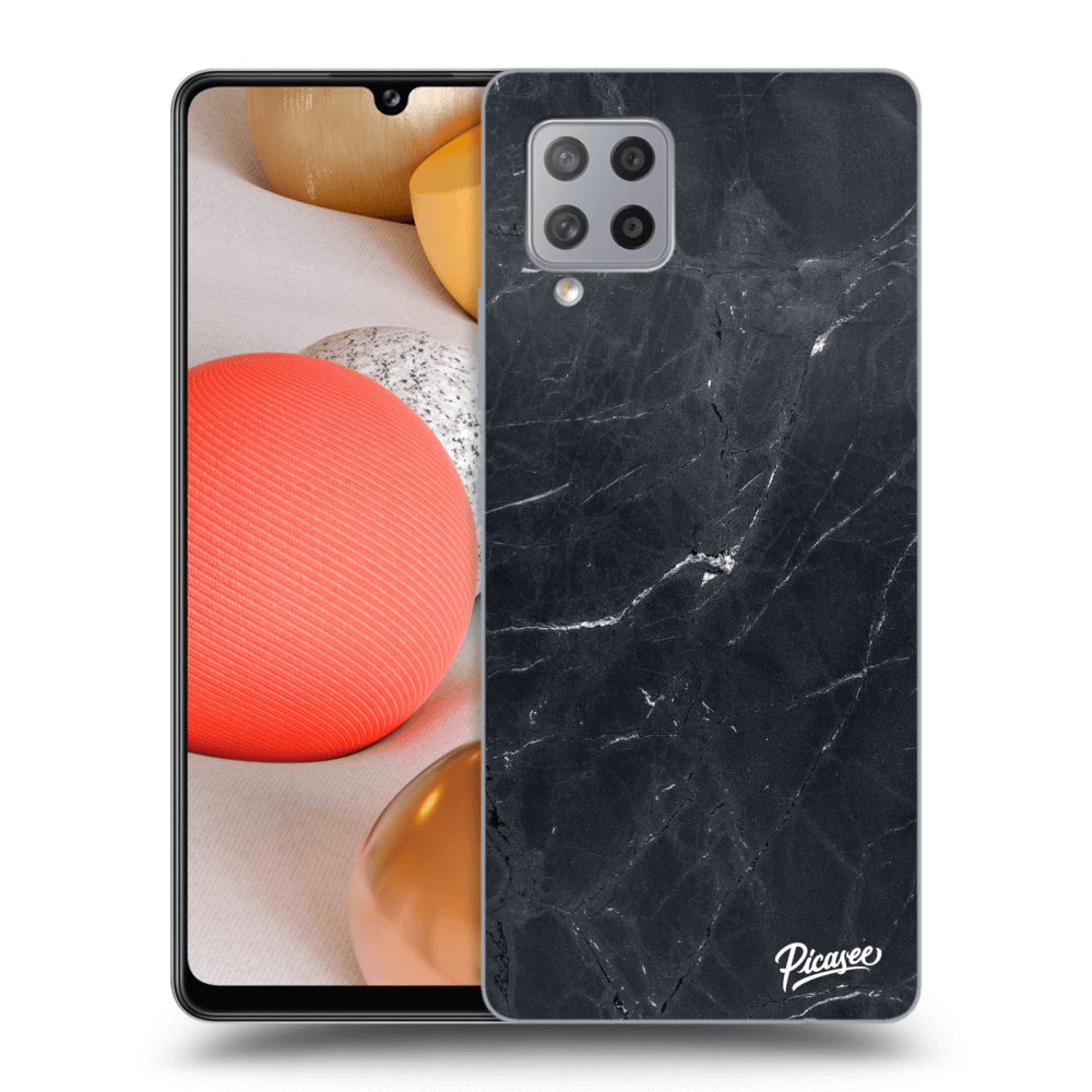 Picasee ULTIMATE CASE für Samsung Galaxy A42 A426B - Black marble