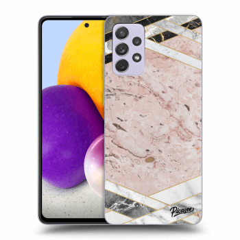 Hülle für Samsung Galaxy A72 A725F - Pink geometry