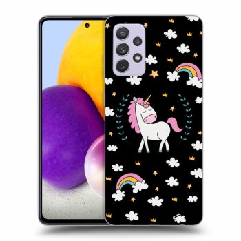 Hülle für Samsung Galaxy A72 A725F - Einhorn Sternenhimmel