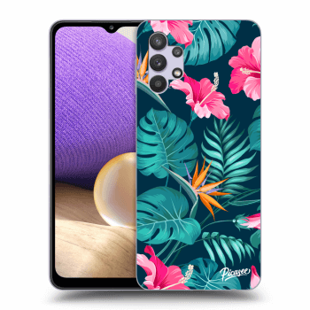 Hülle für Samsung Galaxy A32 5G A326B - Pink Monstera