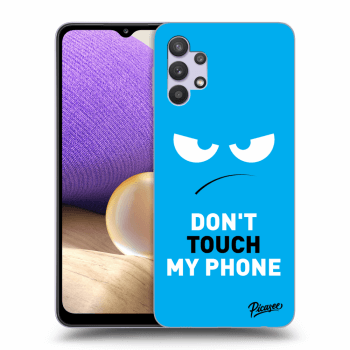 Hülle für Samsung Galaxy A32 5G A326B - Angry Eyes - Blue