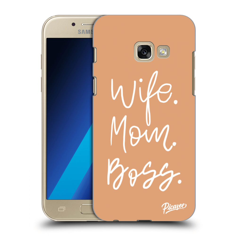 Picasee Samsung Galaxy A3 2017 A320F Hülle - Transparentes Silikon - Boss Mama