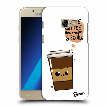 Picasee Samsung Galaxy A3 2017 A320F Hülle - Transparentes Silikon - Cute coffee