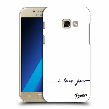 Picasee Samsung Galaxy A3 2017 A320F Hülle - Transparentes Silikon - I love you