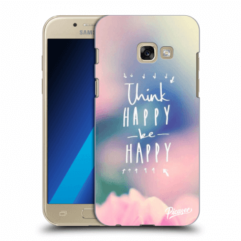 Picasee Samsung Galaxy A3 2017 A320F Hülle - Transparentes Silikon - Think happy be happy