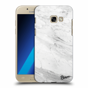 Picasee Samsung Galaxy A3 2017 A320F Hülle - Transparentes Silikon - White marble