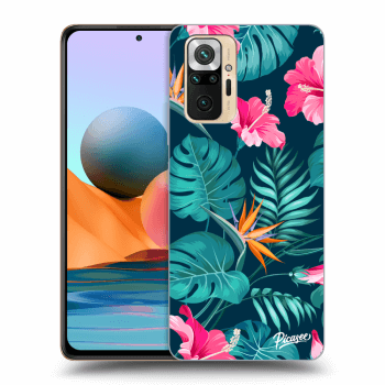 Hülle für Xiaomi Redmi Note 10 Pro - Pink Monstera