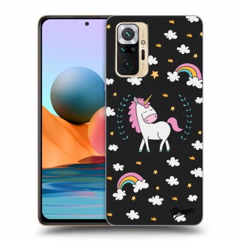 Picasee Xiaomi Redmi Note 10 Pro Hülle - Schwarzes Silikon - Unicorn star heaven