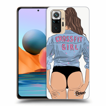 Picasee Xiaomi Redmi Note 10 Pro Hülle - Schwarzes Silikon - Crossfit girl - nickynellow
