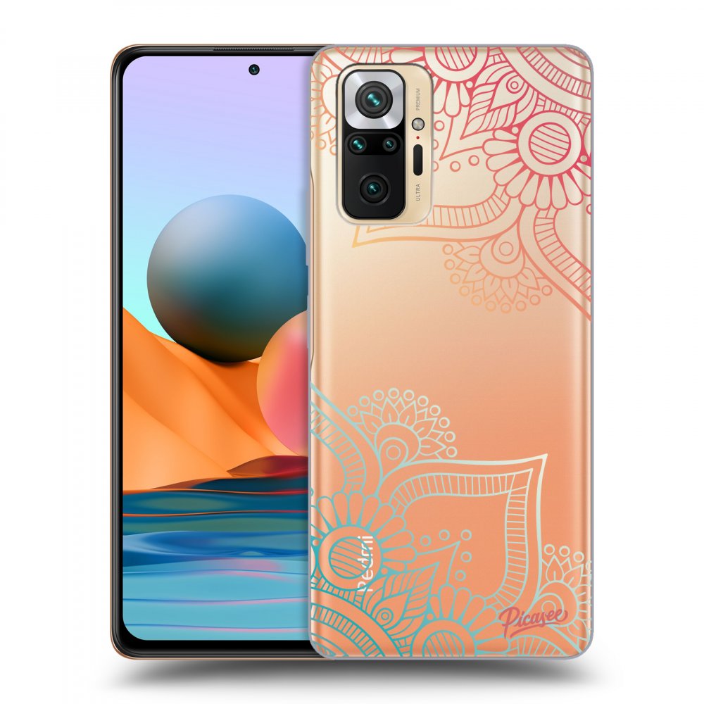 Picasee Xiaomi Redmi Note 10 Pro Hülle - Transparentes Silikon - Flowers pattern