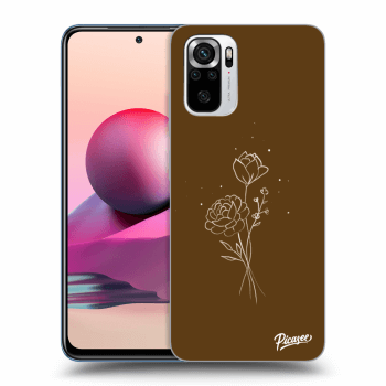 Picasee ULTIMATE CASE für Xiaomi Redmi Note 10S - Brown flowers