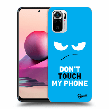 Hülle für Xiaomi Redmi Note 10S - Angry Eyes - Blue