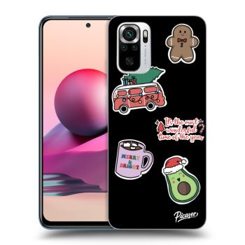 Hülle für Xiaomi Redmi Note 10S - Christmas Stickers