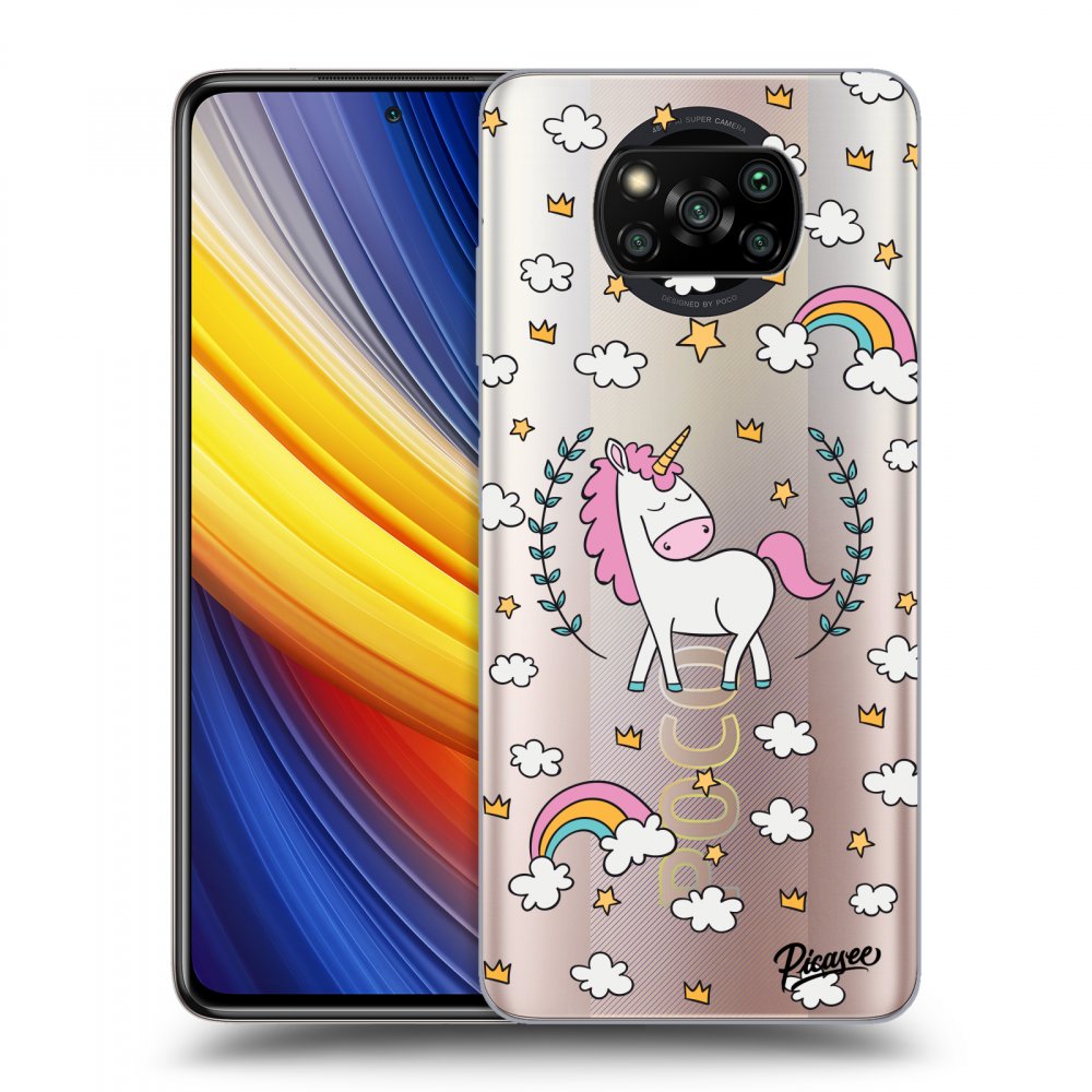 Picasee Xiaomi Poco X3 Pro Hülle - Transparentes Silikon - Unicorn star heaven