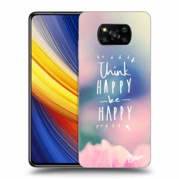 Picasee Xiaomi Poco X3 Pro Hülle - Transparentes Silikon - Think happy be happy