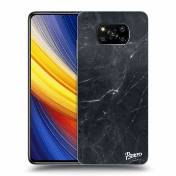 Picasee Xiaomi Poco X3 Pro Hülle - Transparentes Silikon - Black marble