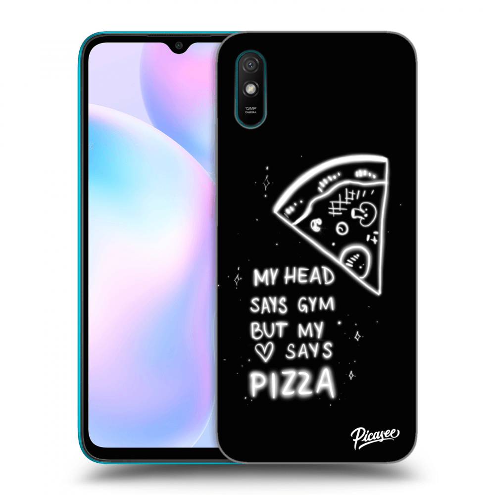 Picasee Xiaomi Redmi 9AT Hülle - Schwarzes Silikon - Pizza