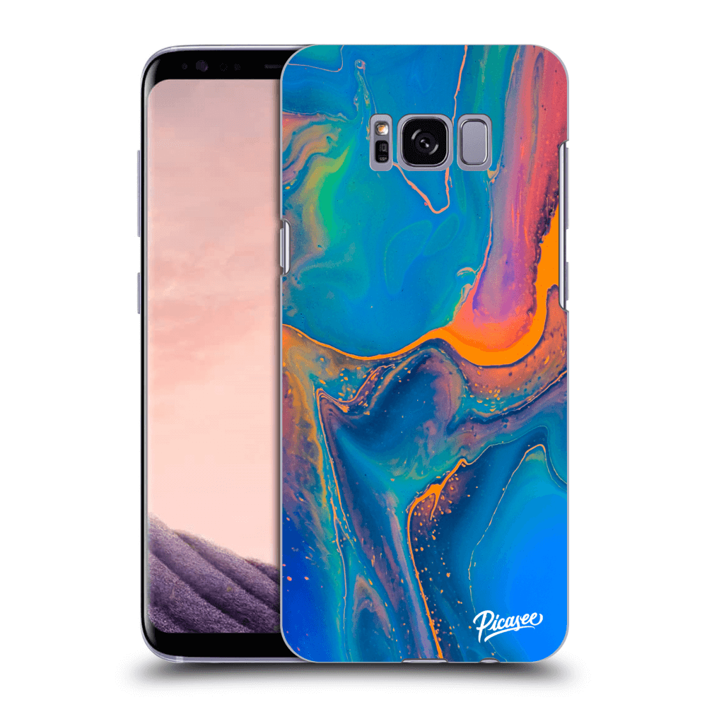 Picasee Samsung Galaxy S8+ G955F Hülle - Transparentes Silikon - Rainbow