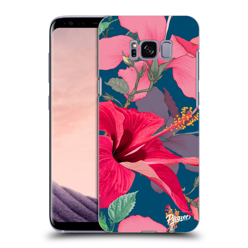 Picasee Samsung Galaxy S8+ G955F Hülle - Transparentes Silikon - Hibiscus