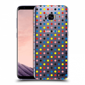 Picasee Samsung Galaxy S8+ G955F Hülle - Transparentes Silikon - Colorful dots