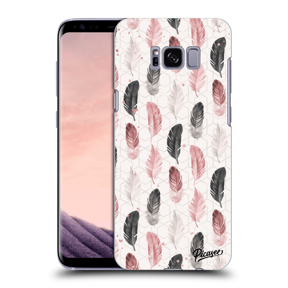 Picasee Samsung Galaxy S8+ G955F Hülle - Transparentes Silikon - Feather 2