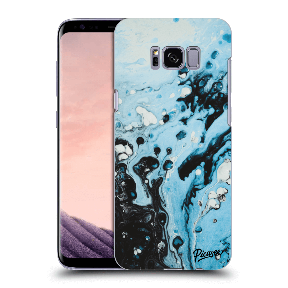 Picasee Samsung Galaxy S8+ G955F Hülle - Transparentes Silikon - Organic blue