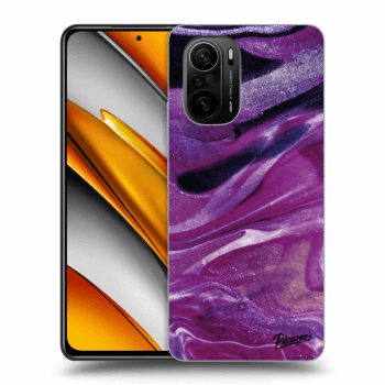 Hülle für Xiaomi Poco F3 - Purple glitter