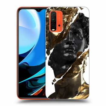 Hülle für Xiaomi Redmi 9T - Gold - Black