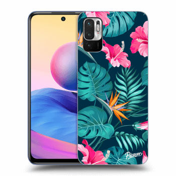 Hülle für Xiaomi Redmi Note 10 5G - Pink Monstera