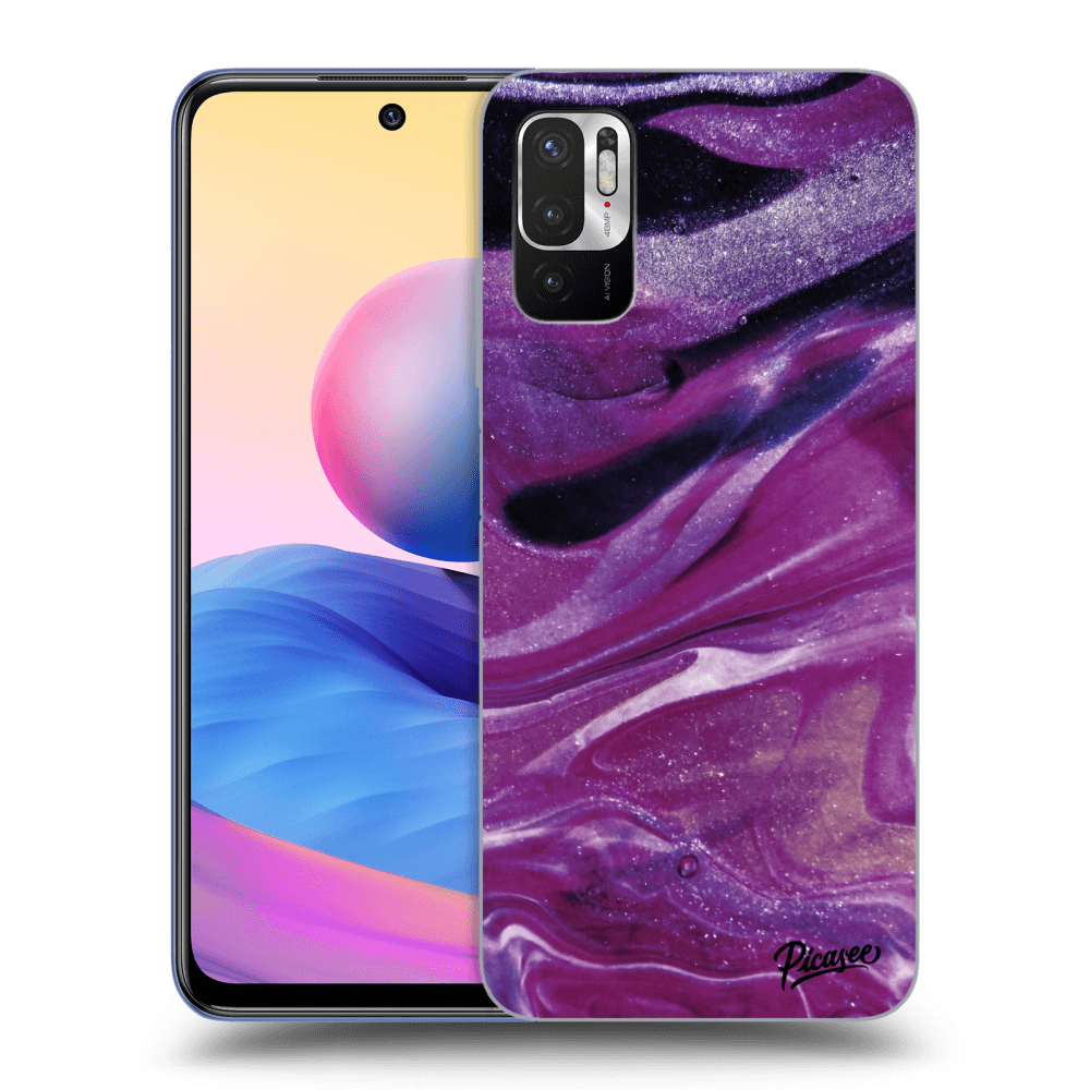 Picasee ULTIMATE CASE für Xiaomi Redmi Note 10 5G - Purple glitter