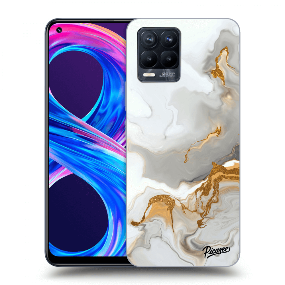 Picasee Realme 8 Pro Hülle - Schwarzes Silikon - Her