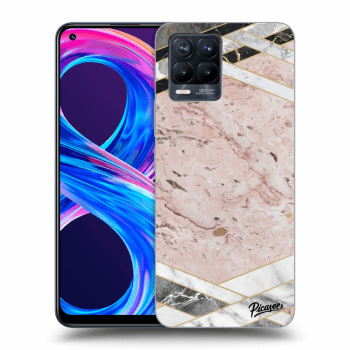 Picasee ULTIMATE CASE für Realme 8 Pro - Pink geometry