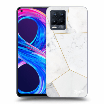 Hülle für Realme 8 Pro - White tile