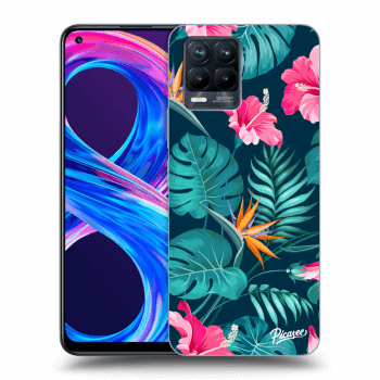 Hülle für Realme 8 Pro - Pink Monstera