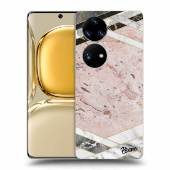 Hülle für Huawei P50 - Pink geometry