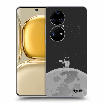 Picasee Huawei P50 Hülle - Schwarzes Silikon - Astronaut
