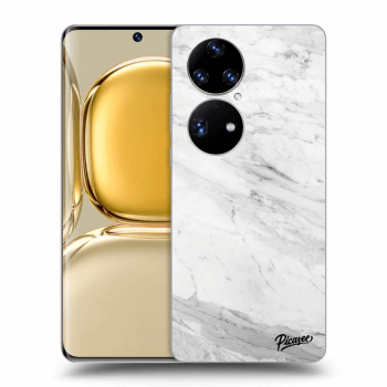 Hülle für Huawei P50 - White marble