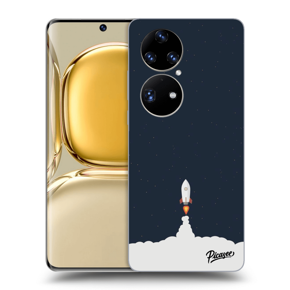 Picasee Huawei P50 Hülle - Schwarzes Silikon - Astronaut 2