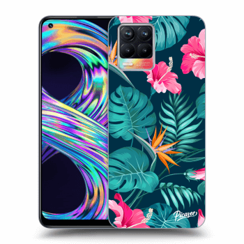 Hülle für Realme 8 4G - Pink Monstera