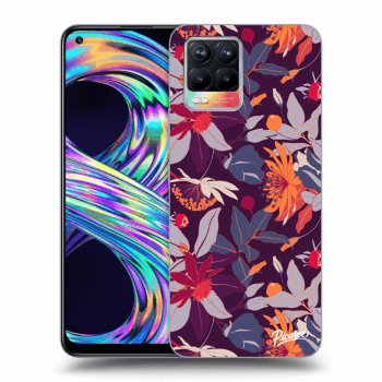 Hülle für Realme 8 4G - Purple Leaf