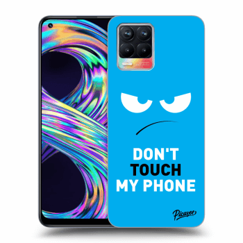 Hülle für Realme 8 4G - Angry Eyes - Blue