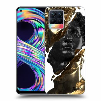 Picasee ULTIMATE CASE für Realme 8 4G - Gold - Black